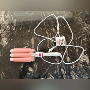 Pink and White Hair Waver Insert Name Here